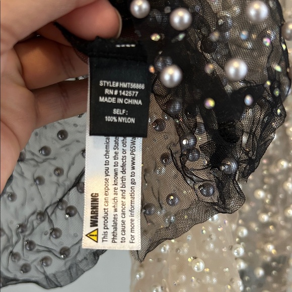 Haute Monde Black and Cream Pearl Blouses - Picture 6 of 9